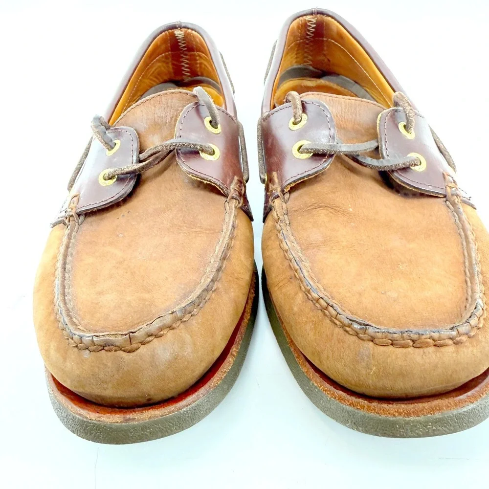 Sperry Top-Sider Boat Shoes Mens 11 Brown Leather Loafers Original Cruise Resort
